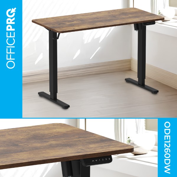 Фото - Стол компьютерный OfficePro ODE1260DW Dark Wood/Black