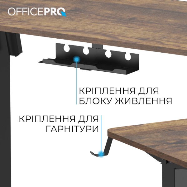 Фото - Стол компьютерный OfficePro ODE1260DW Dark Wood/Black