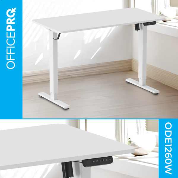 Фото - Уценка - Стол компьютерный OfficePro ODE1260W White