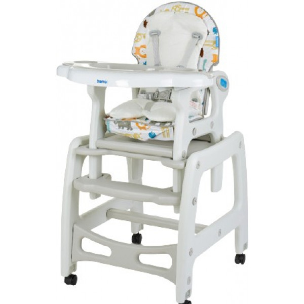 Фото - Стільчик для годування трансформер Bambi M 1563 Animal Grey