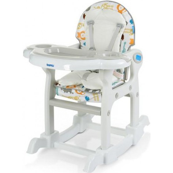 Фото - Стільчик для годування трансформер Bambi M 1563 Animal Grey