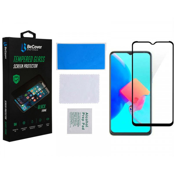 Фото - Захисне скло для смартфону BeCover for Tecno Spark 8C (KG5n) Black (708161)