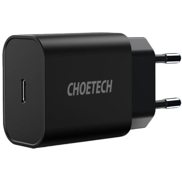 Фото - Мережевий зарядний пристрій Choetech 1USBх3A Black (Q5004-EU)