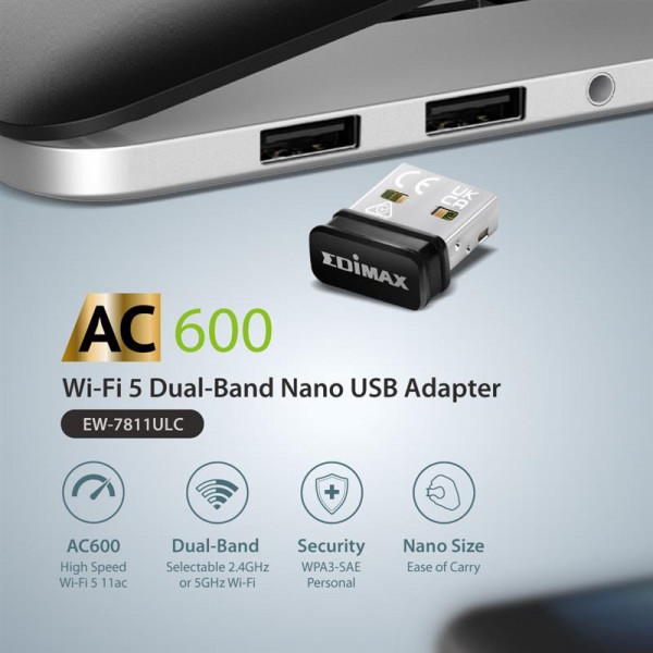 Фото - USB-адаптер мережі WiFi Edimax EW-7811ULC