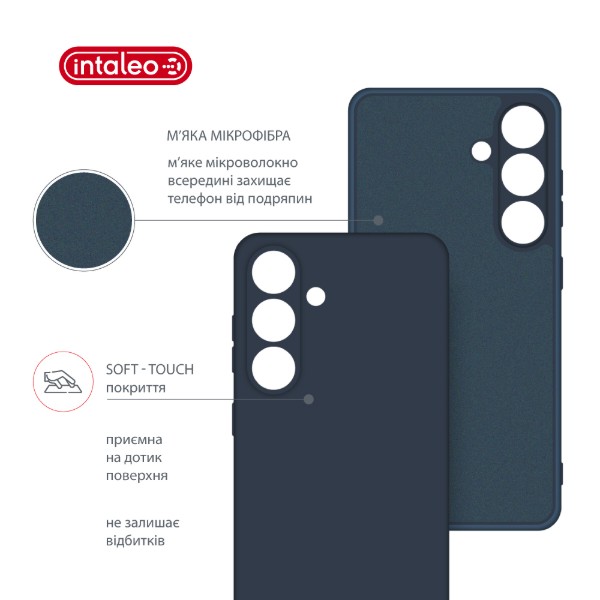 Фото - Чохол для смартфону Intaleo Silicone Case for Samsung Galaxy S25 Plus Dark Blue (1283126616846)