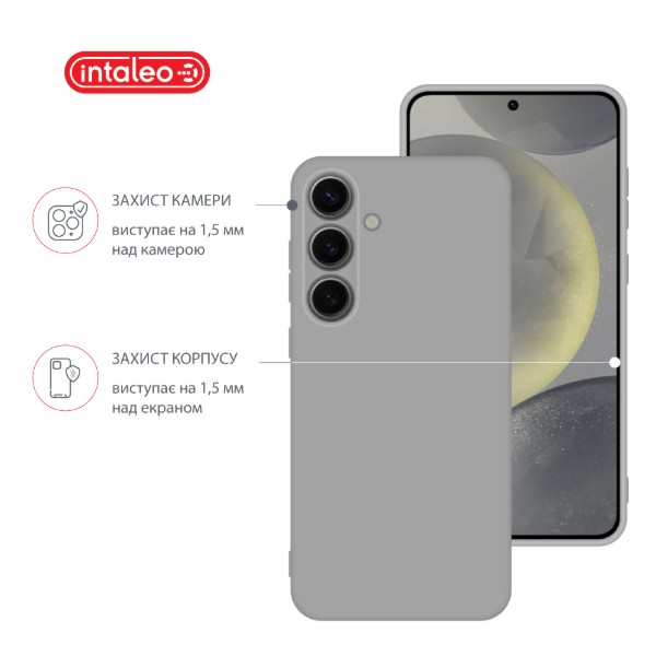 Фото - Чехол для смартфона Intaleo Silicone Case for Samsung Galaxy S24 Plus Gray (1283126600364)