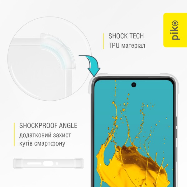 Фото - Чохол для смартфону Piko TPU Shockproof for Motorola G75 5G Light (1283126616280)