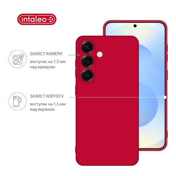 Фото - Чохол для смартфону Intaleo Silicone Case for Samsung Galaxy S25 Plus Red (1283126616884)
