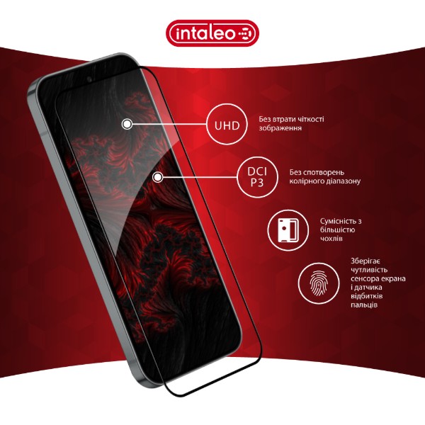 Фото - Захисне скло для смартфону Intaleo 3D 9H for Google Pixel 10 Pro / Pixel 10 Black (1283126628139)