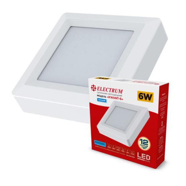 Фото - Светодиодный светильник Electrum 6W 4000К KVANT B-LD-1966