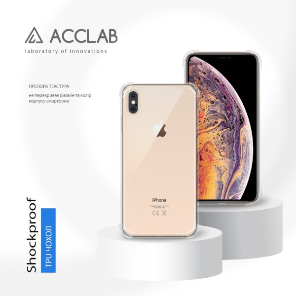 Фото - Чехол для смартфона ACCLAB TPU Shockproof for Apple iPhone XS Max Light (1283126610882)
