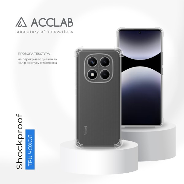 Фото - Чохол для смартфону ACCLAB TPU Shockproof for Xiaomi Redmi Note 14 Pro Light (1283126616457)