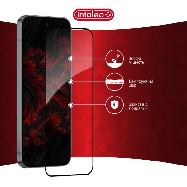 Фото - Захисне скло для смартфону Intaleo 3D 9H for Google Pixel 10 Pro / Pixel 10 Black (1283126628139)