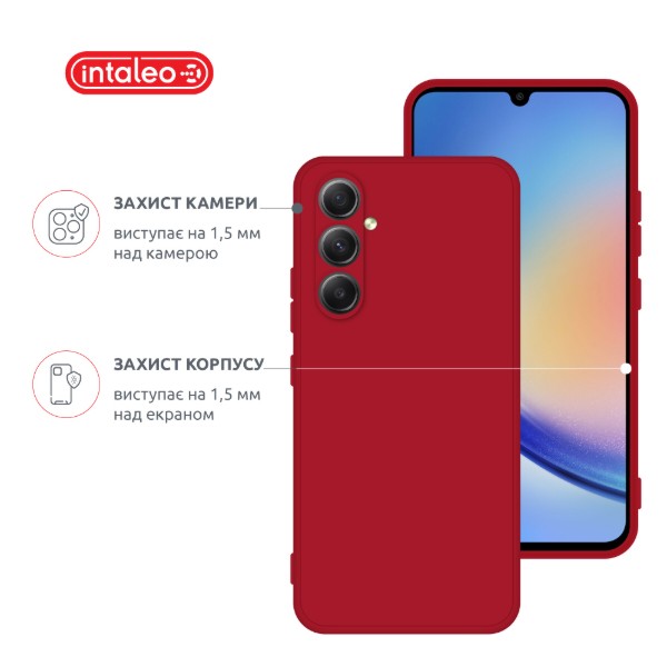 Фото - Чохол для смартфону Intaleo Silicone for Samsung Galaxy A56 Red (1283126640315)