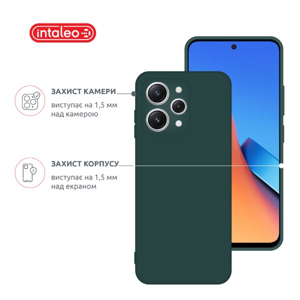 Фото - Чохол для смартфону Intaleo Silicone Case for Xiaomi Redmi 12 Dark Green (1283126600623)