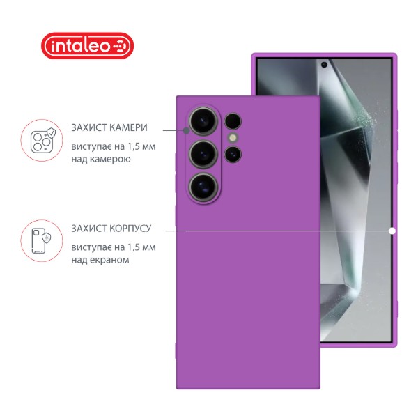 Фото - Чехол для смартфона Intaleo Silicone Case for Samsung Galaxy S24 Ultra Purple (1283126600418)