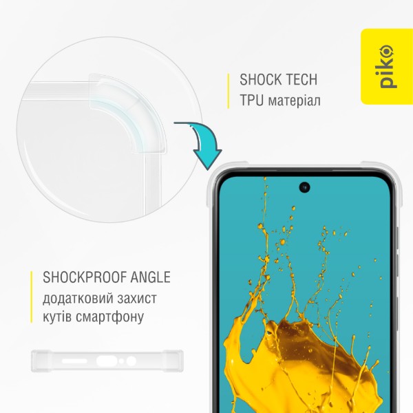 Фото - Чохол для смартфону Piko TPU Shockproof for Motorola G55 Light (1283126616266)