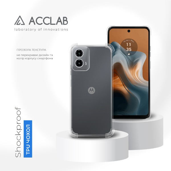 Фото - Чохол для смартфону ACCLAB TPU Shockproof for Motorola G34 Light (1283126610936)