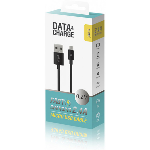 Фото - Кабель синхронизации данных Piko CB-UM10 Micro USB 0,2м Black (1283126493874)