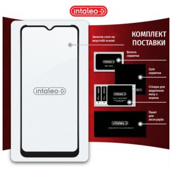 Фото - Защитное стекло для смартфона Intaleo Full Glue for Tecno Spark 8 Black (1283126533099)
