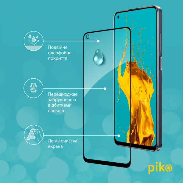 Фото - Захисне скло для смартфону Piko Full Glue for Realme 10 4G Black (1283126551475)