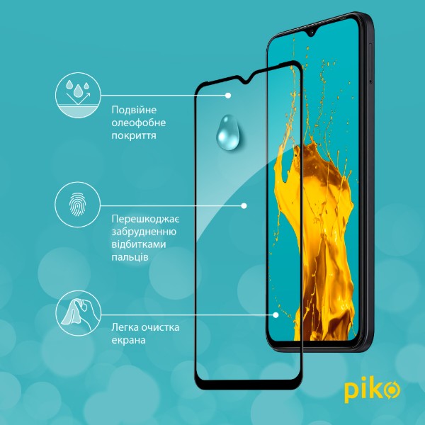 Фото - Захисне скло для смартфону Piko Full Glue for Tecno Pop 6 Pro Black (1283126551628)