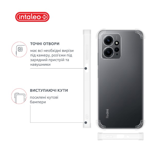 Фото - Чохол для смартфону Intaleo Shockproof for Xiaomi Redmi Note 12 4G Light (1283126576430)