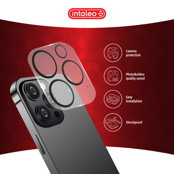 Фото - Захисне скло для смартфону Intaleo Camera Lens for Apple iPhone 15 Pro/15 Pro Max Black (1283126576867)