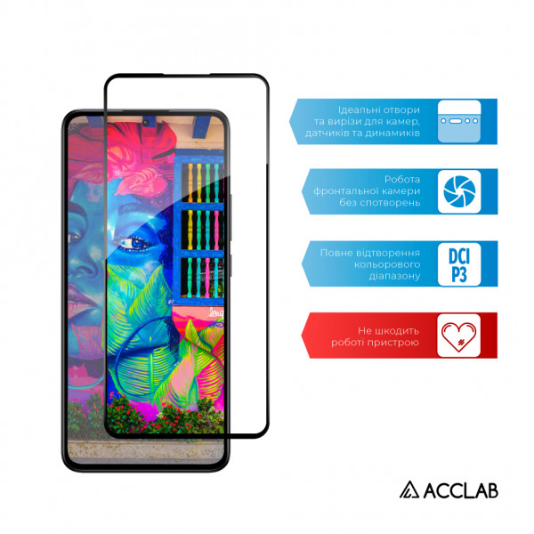 Фото - Защитное стекло для смартфона ACCLAB Full Glue for Xiaomi 13T Pro Black (1283126582585)