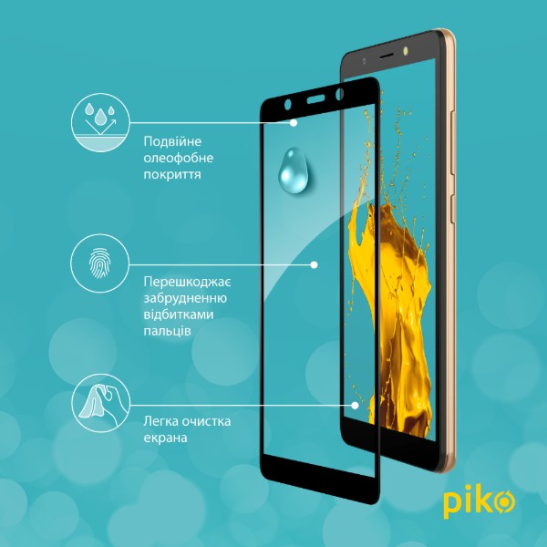 Фото - Защитное стекло для смартфона Piko Full Glue for Tecno POP 3 (BB2) Black (1283126503191)