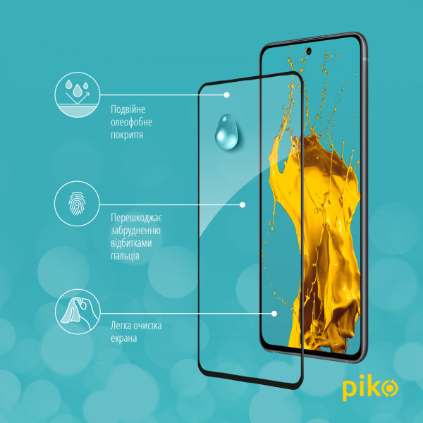 Фото - Защитное стекло для смартфона Piko Full Glue for Samsung S21 Black (G991) (1283126510212)