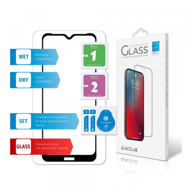 Фото - Захисне скло для смартфону ACCLAB Full Glue for Nokia C30 4G (1283126528798)