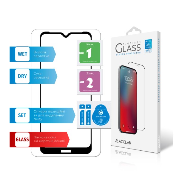 Фото - Захисне скло для смартфону ACCLAB Full Glue for Nokia C30 4G (1283126528804)