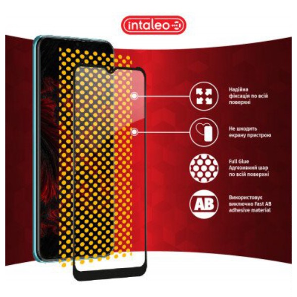 Фото - Защитное стекло для смартфона Intaleo Full Glue for RealMe C33 Black (1283126551840)