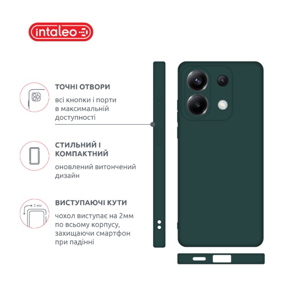 Фото - Чохол для смартфону Intaleo Silicone Case for Xiaomi Poco X6 Dark Green (1283126600456)