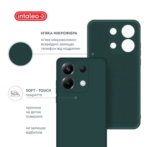 Фото - Чохол для смартфону Intaleo Silicone Case for Xiaomi Poco X6 Dark Green (1283126600456)