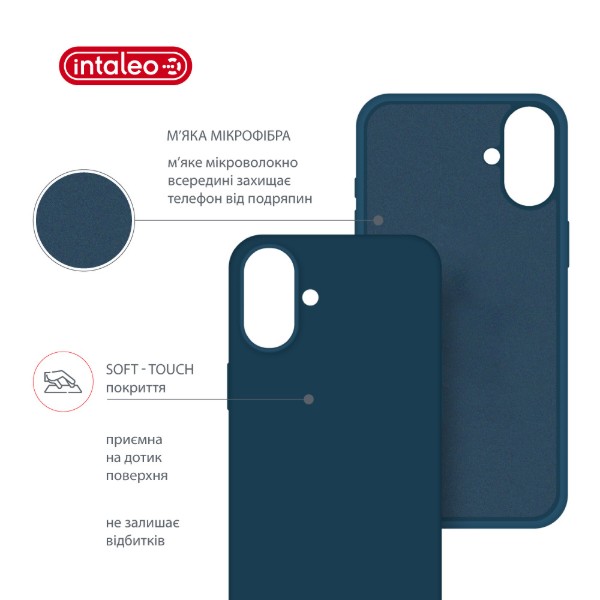 Фото - Чохол для смартфону Intaleo SoftShell for Apple iPhone 16 Plus Blue (1283126609220)