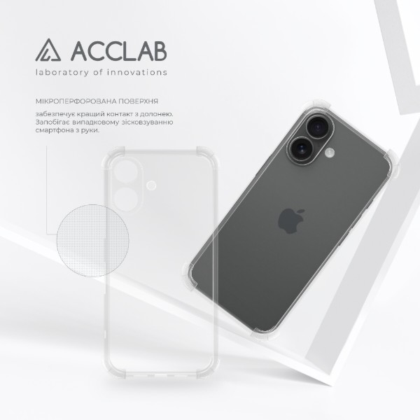 Фото - Чехол для смартфона ACCLAB TPU Shockproof for Apple iPhone 16 Plus Light (1283126610844)