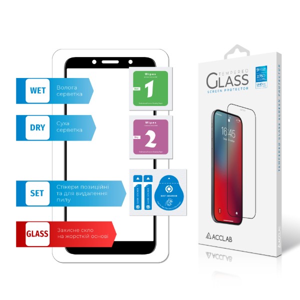 Фото - Защитное стекло для смартфона ACCLAB Full Glue for Huawei Y5p (1283126523908)
