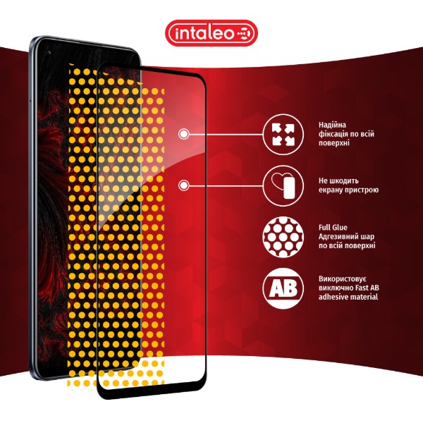 Фото - Защитное стекло для смартфона Intaleo Full Glue for Realme 8 (1283126523267)