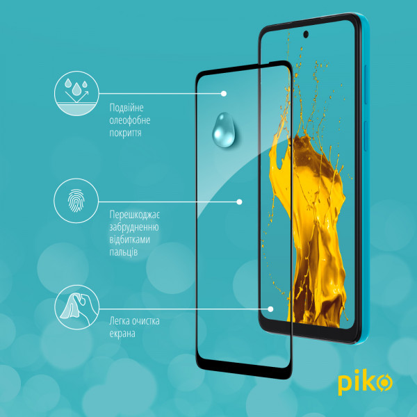 Фото - Захисне скло для смартфону Piko Full Glue for MOTO G22 (1283126542169)