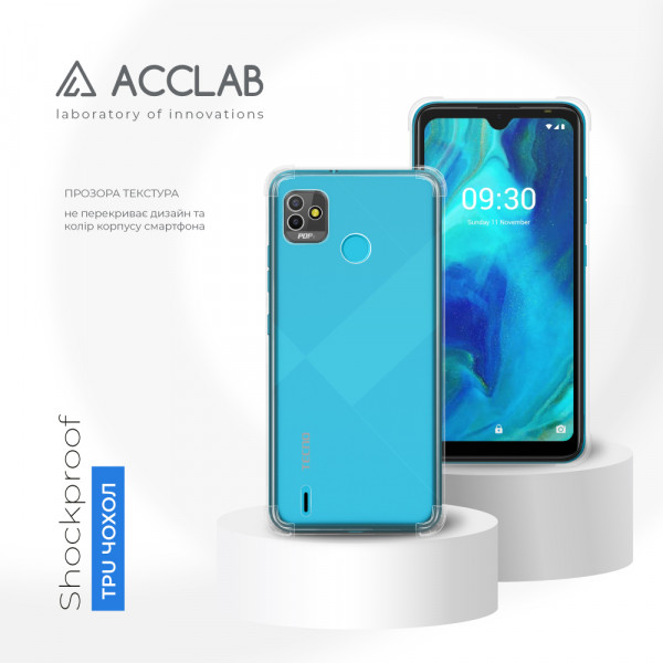 Фото - Чохол для смартфону ACCLAB Shockproof for Tecno Pop 5 (1283126553998)