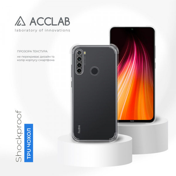 Фото - Чохол для смартфону ACCLAB Shockproof for Xiaomi Redmi Note 8 (1283126554162)