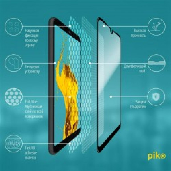 Фото - Захисне скло для смартфону Piko Xiaomi Redmi 7A Black Full Glue 0.3mm 2.5D (1283126493478)