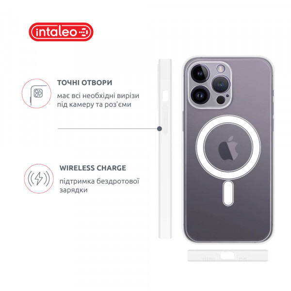 Фото - Чехол для смартфона Intaleo Clear for Apple iPhone 14 Pro Max MagSafe (1283126542893)