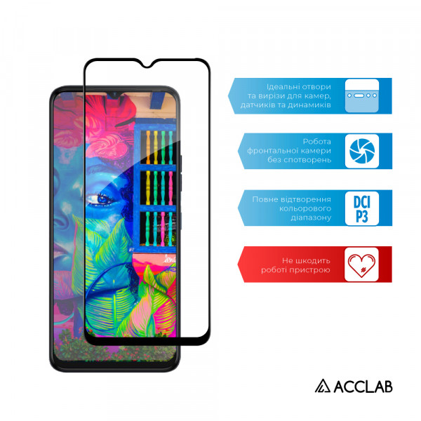 Фото - Захисне скло для смартфону ACCLAB Full Glue for Tecno Spark 9 Pro Black (1283126547300)