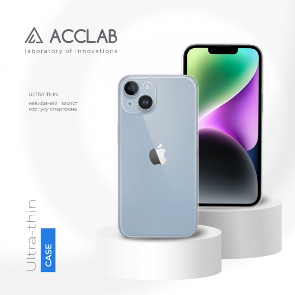 Фото - Чохол для смартфону ACCLAB TPU for Apple iPhone 14 (1283126553011)