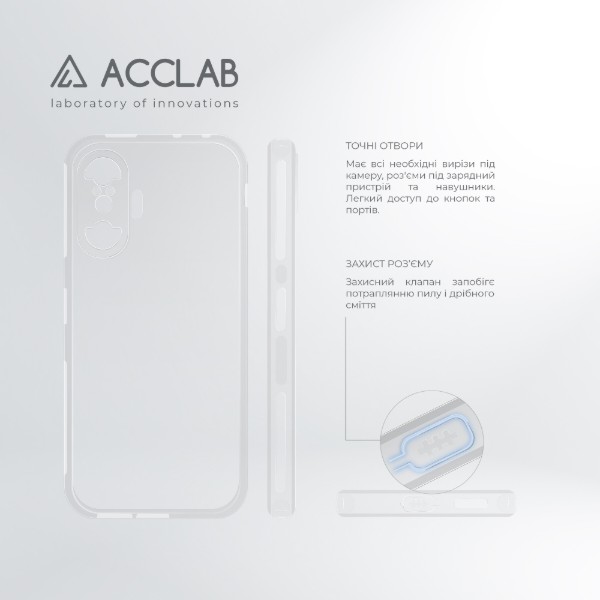 Фото - Чохол для смартфону ACCLAB Anti Dust for Xiaomi Poco F3 GT (1283126553431)