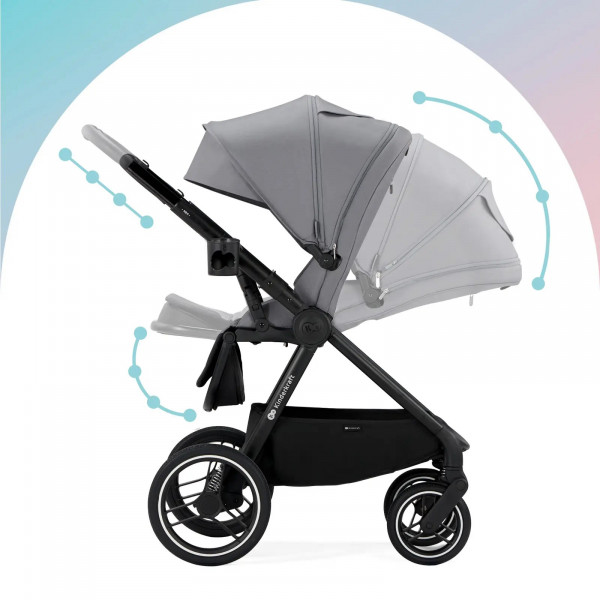 Фото - Коляска універсальна 2 в 1 Kinderkraft Nea Platinum Grey (KSNEA000GRY2000)