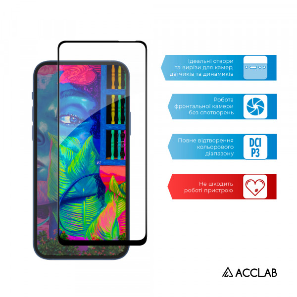 Фото - Защитное стекло для смартфона ACCLAB Full Glue for Tecno Camon 17P (1283126516610)